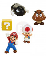 World of Nintendo Mini figúrka 5-Pack New Super Mario Bros. U Acorn Plains 6 cm